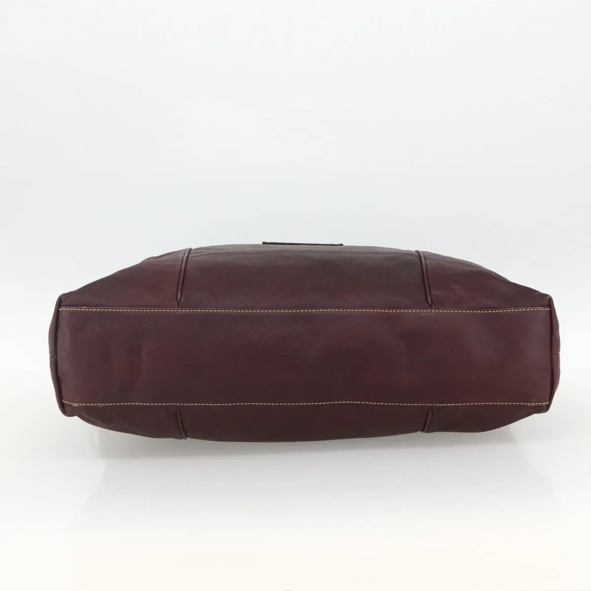 Gucci Logo Crest Messenger Leather, Burgundy, Leather, Shoulder Bag