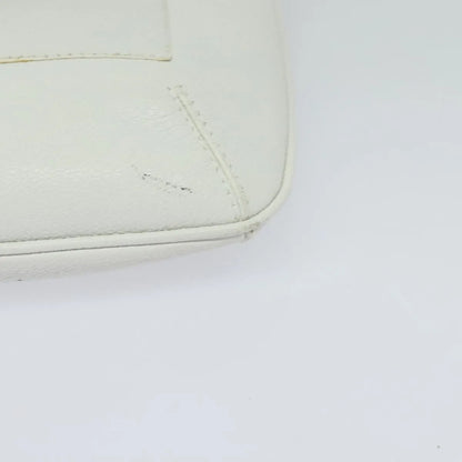 Bvlgari Vintage Leather, White, Leather, Shoulder Bag
