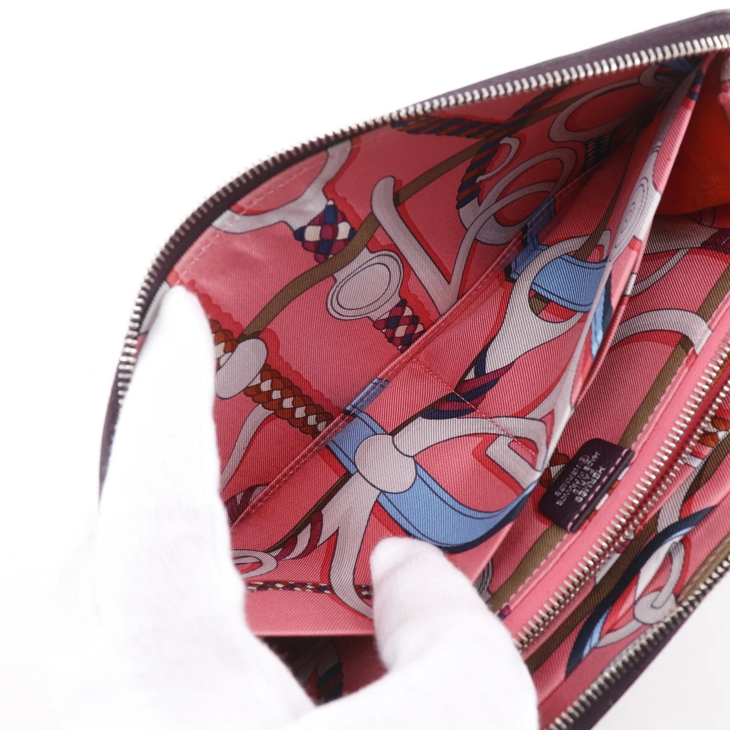 Hermes Azap Zip Around Epsom, Purple, Leather, Wallet