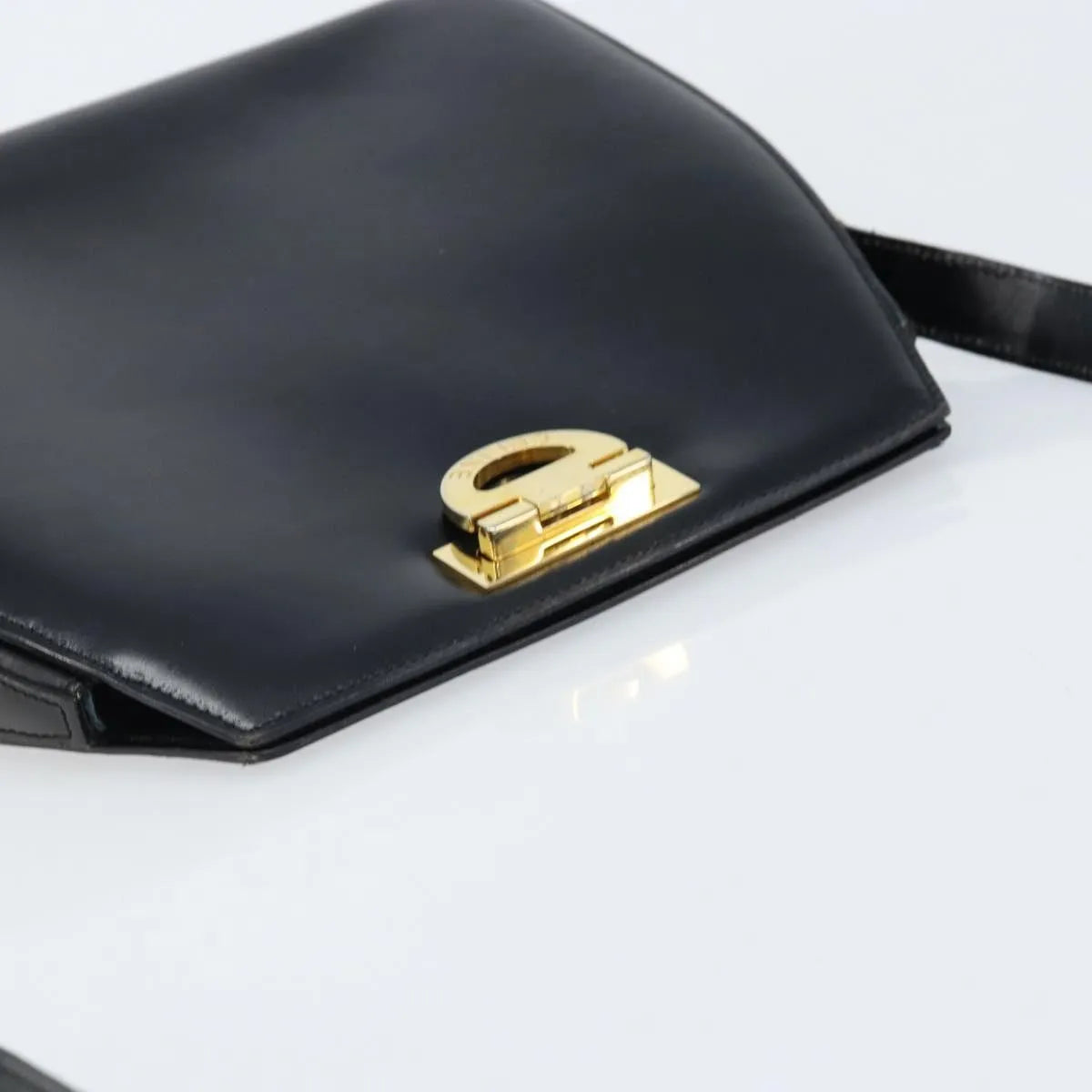 Celine Vintage Leather, Black, Leather, Shoulder Bag