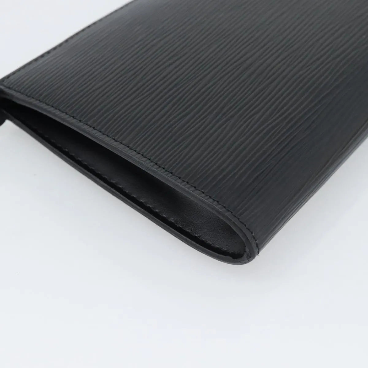Louis Vuitton Pochette Accessoires Epi, Black, Leather, Clutch