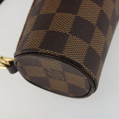 Louis Vuitton Papillon Pochette Damier, Brown, Canvas, Clutch