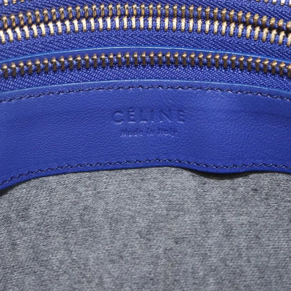 Celine Trio Leather, Blue, Leather, Shoulder Bag
