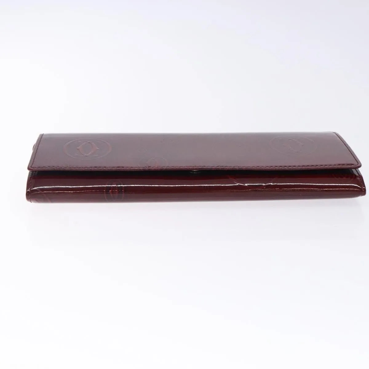 Cartier Happy Birthday Long Patent leather, Burgundy, Patent Leather, Wallet