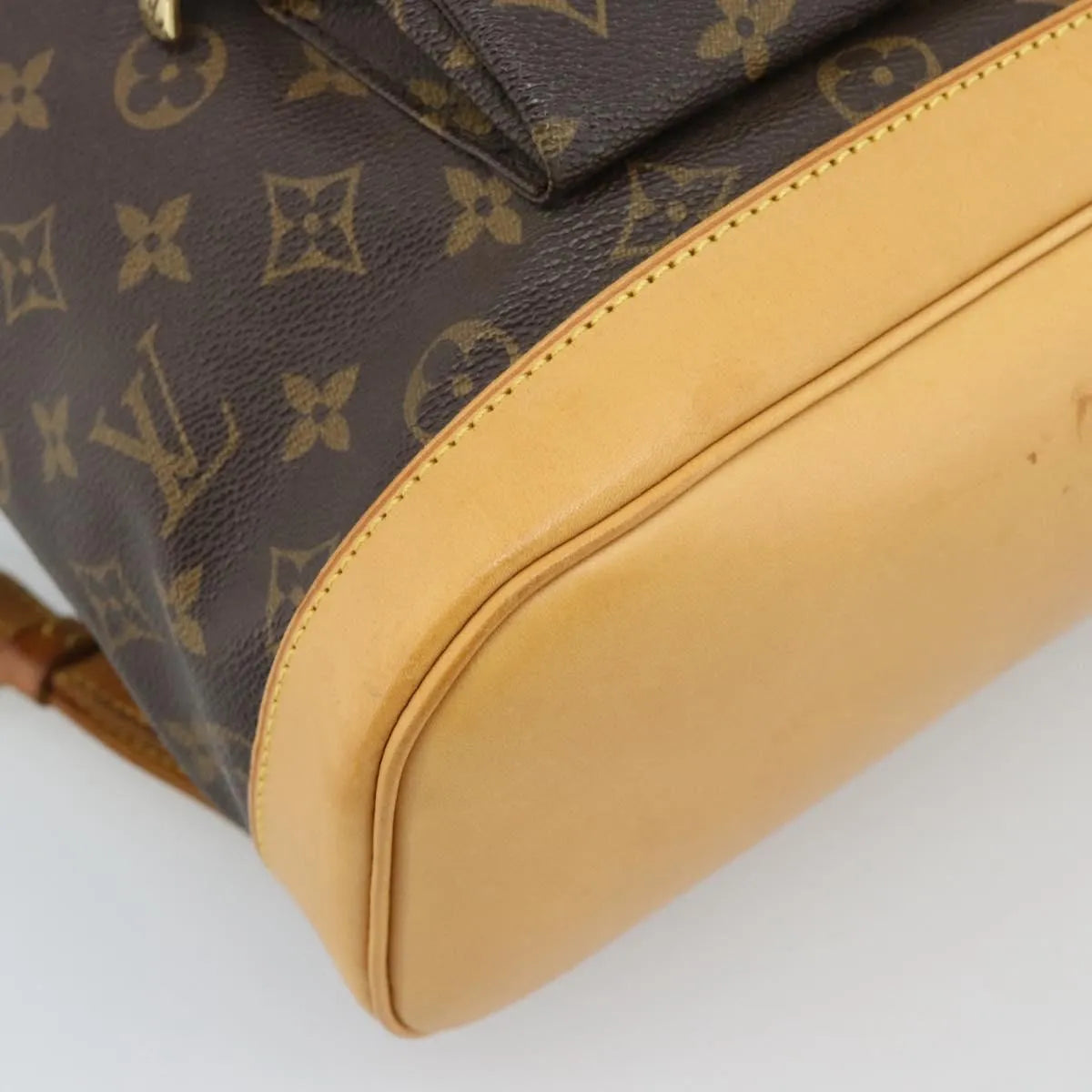 Louis Vuitton Vintage Montsouris Monogram Canvas, Brown, Canvas, Backpack
