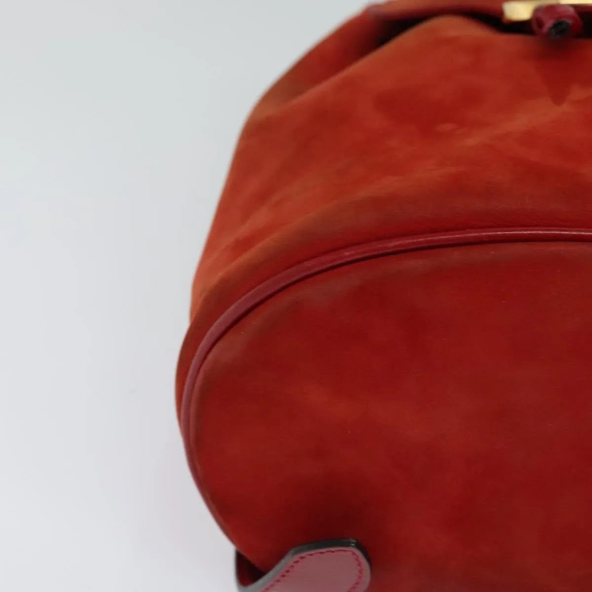 Salvatore Ferragamo Gancini Suede, Red, Suede, Backpack