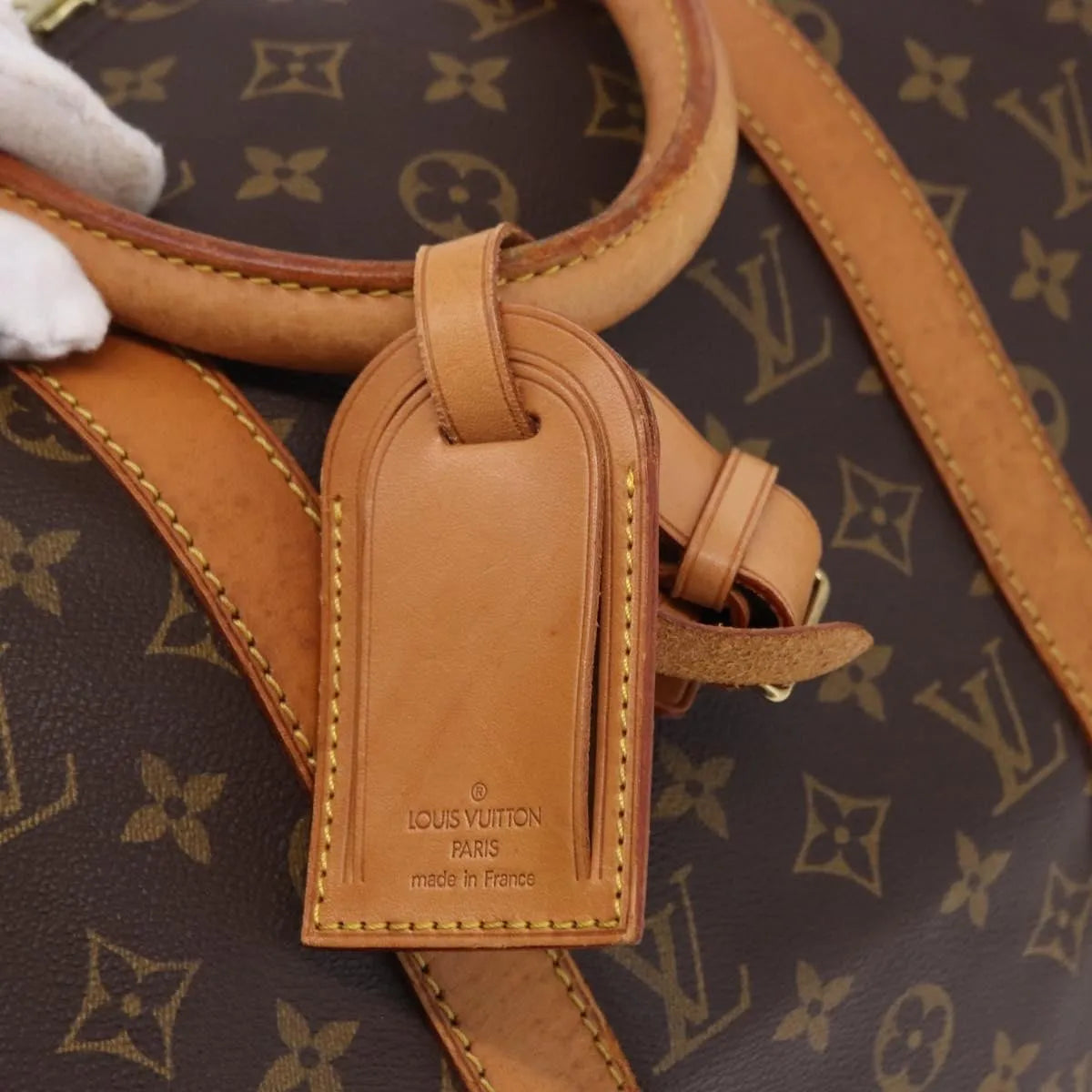 Louis Vuitton Keepall Bandoulière Monogram, Brown, Canvas, Travel Bag