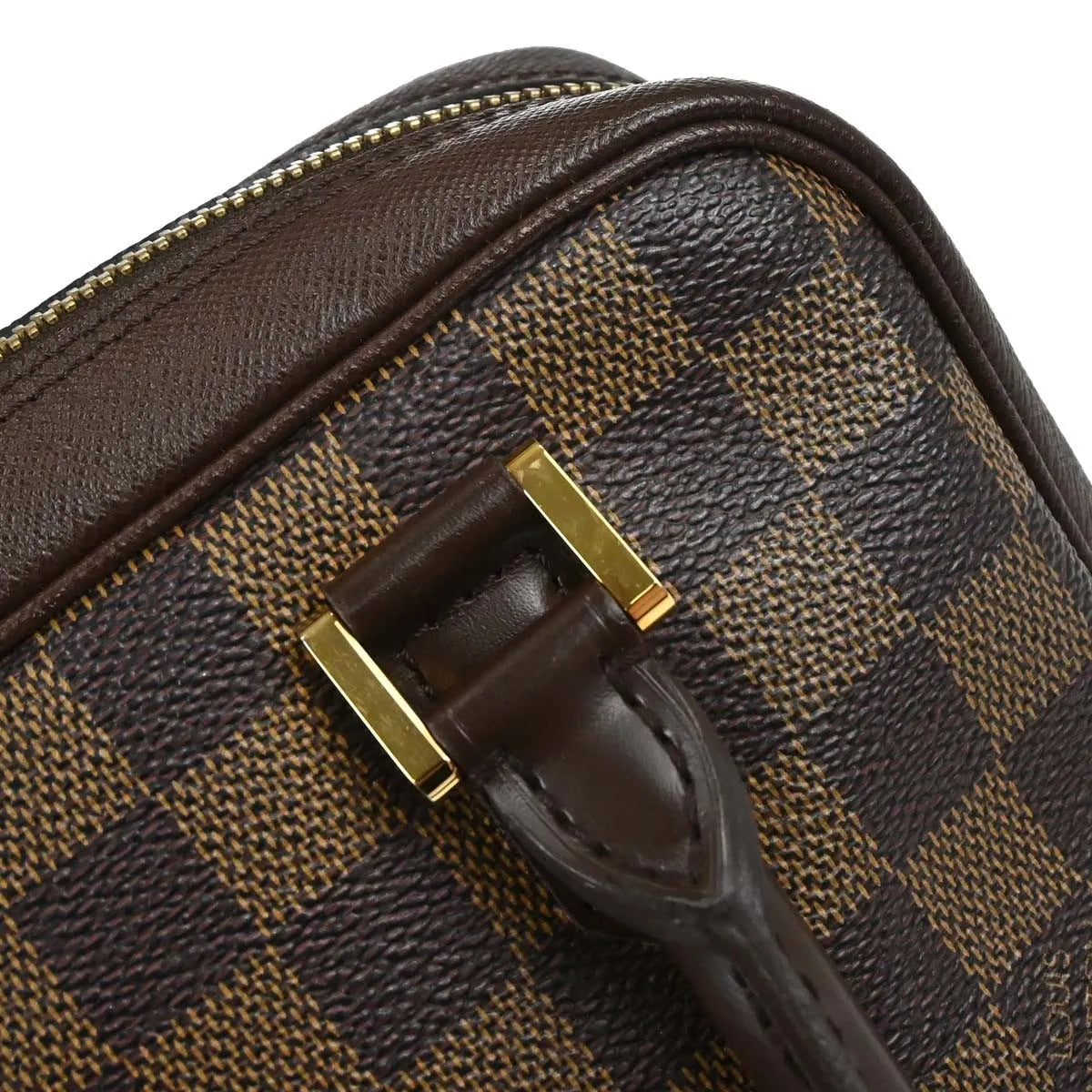 Louis Vuitton Triana Damier, Brown, Canvas, Handbag