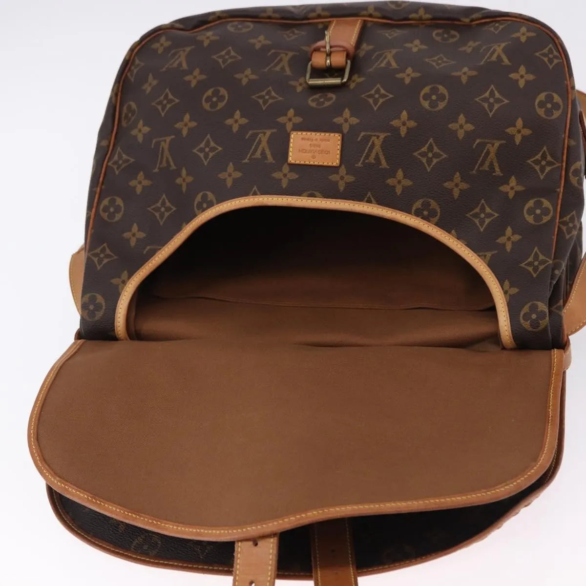 Louis Vuitton Saumur Monogram, Brown, Canvas, Shoulder Bag