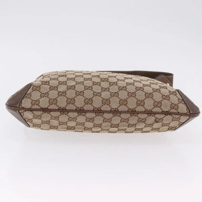 Gucci Horsebit Hobo GG Canvas, Beige, Canvas, Handbag