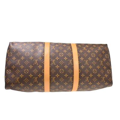 Louis Vuitton Keepall Monogram, Brown, Canvas, Travel Bag