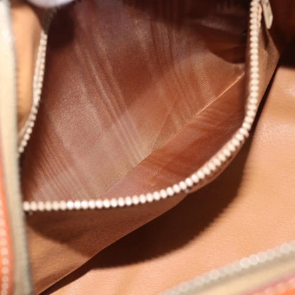 Celine boston Macadam Canvas, Brown, PVC, Travel Bag