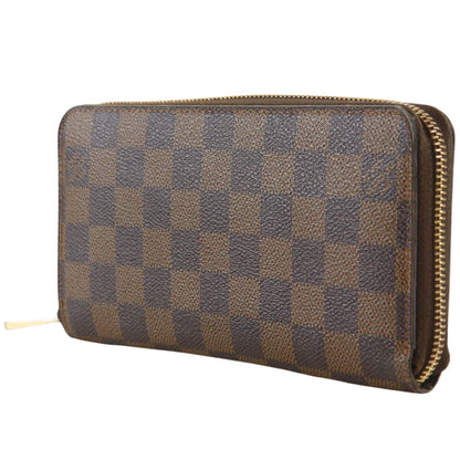 Louis Vuitton Zippy Organizer Damier Graphite, Brown, Canvas, Wallet