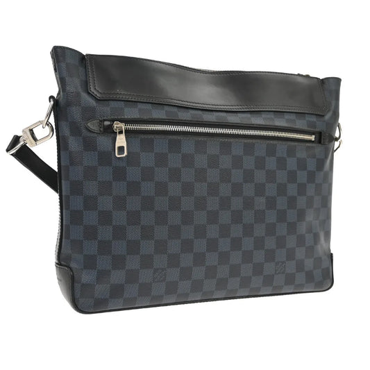 Louis Vuitton Greenwich Messenger Damier Cobalt, Black, Canvas, Shoulder Bag