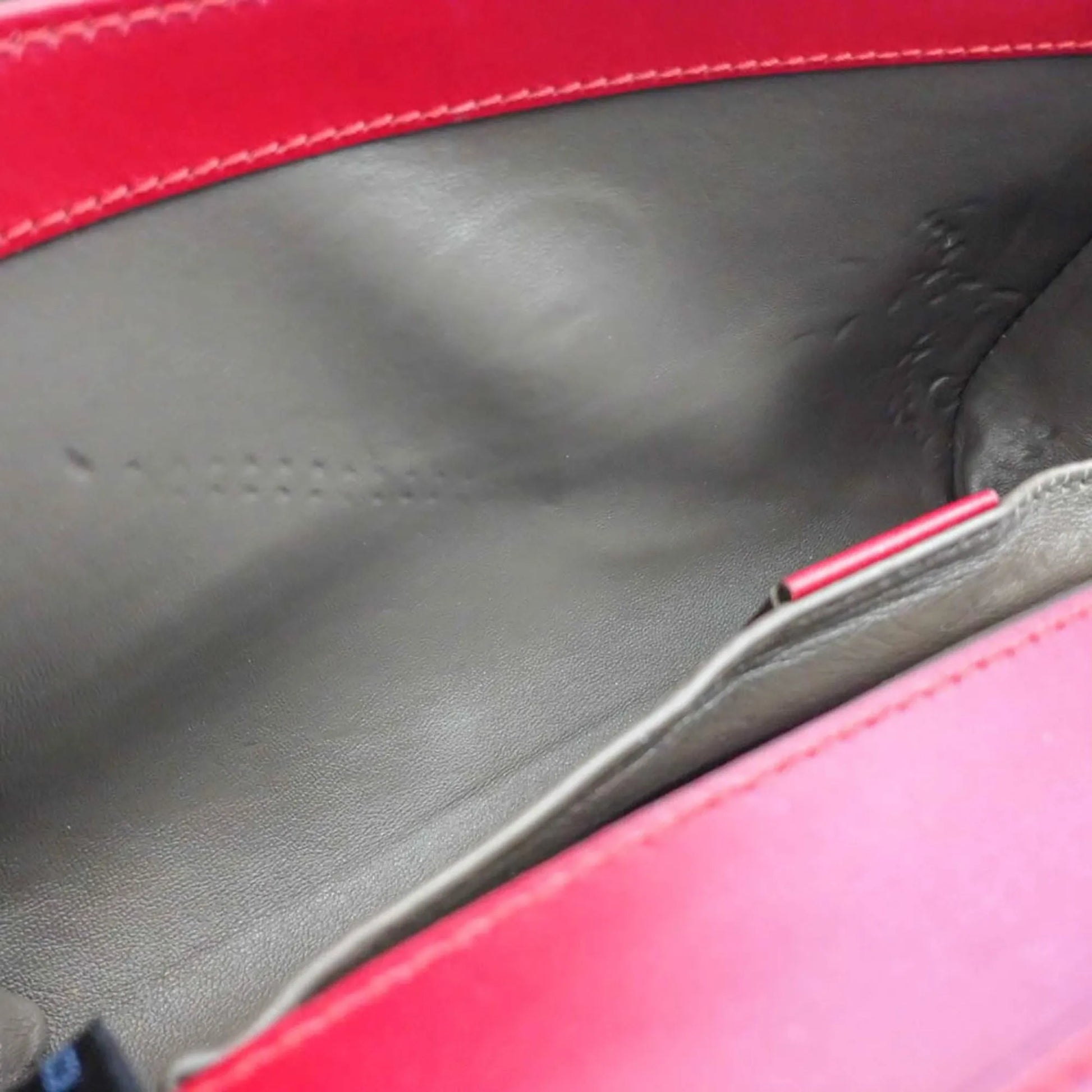 Gucci Zumi Leather, Red, Leather, Shoulder Bag