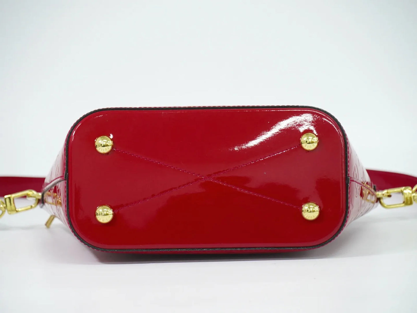 Louis Vuitton Montebello Monogram Vernis, Pink, Patent Leather, Handbag