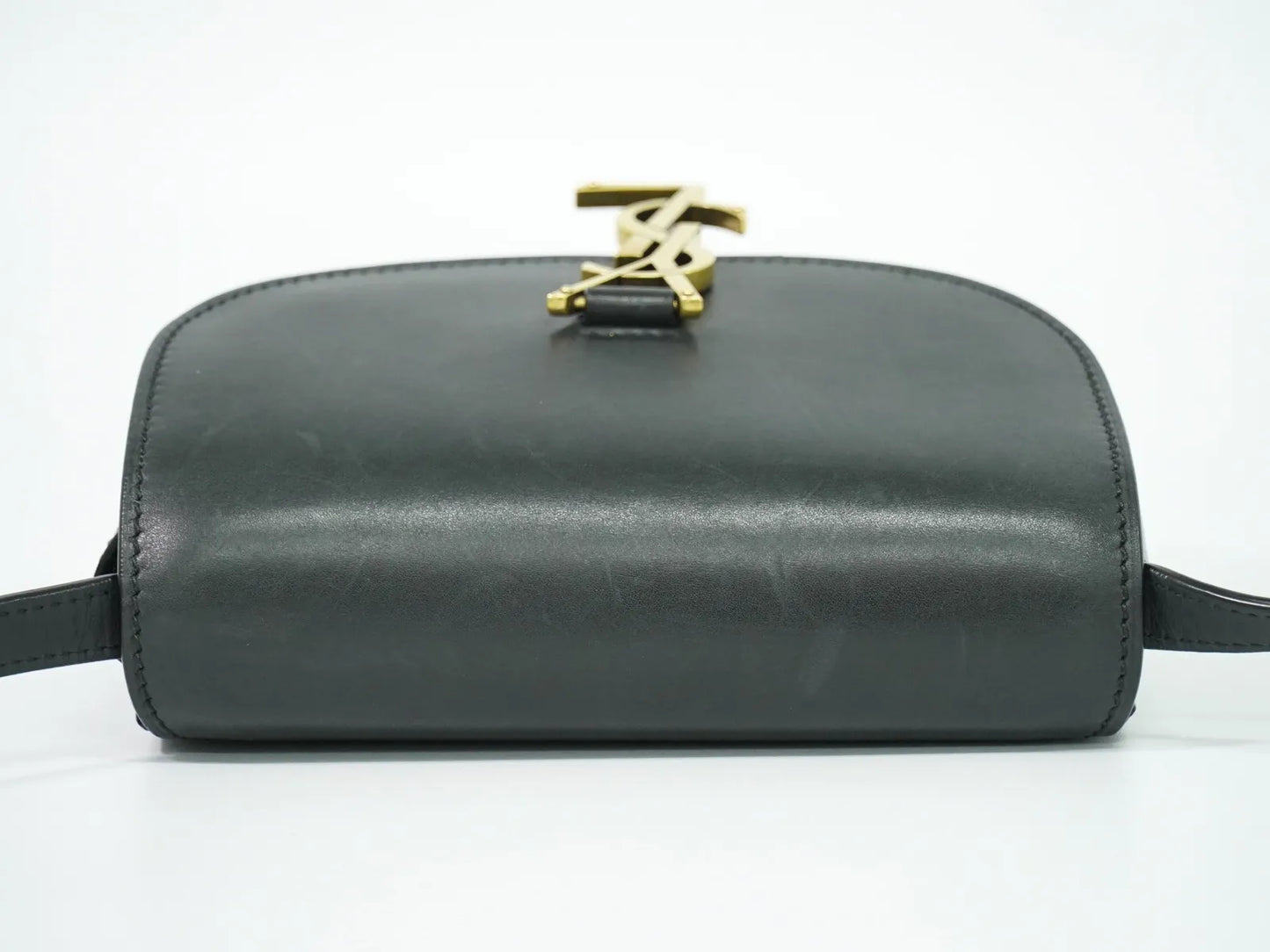 Saint Laurent Kaia Leather, Black, Leather, Shoulder Bag