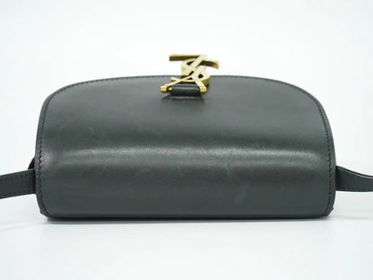 Saint Laurent Kaia Leather, Black, Leather, Shoulder Bag