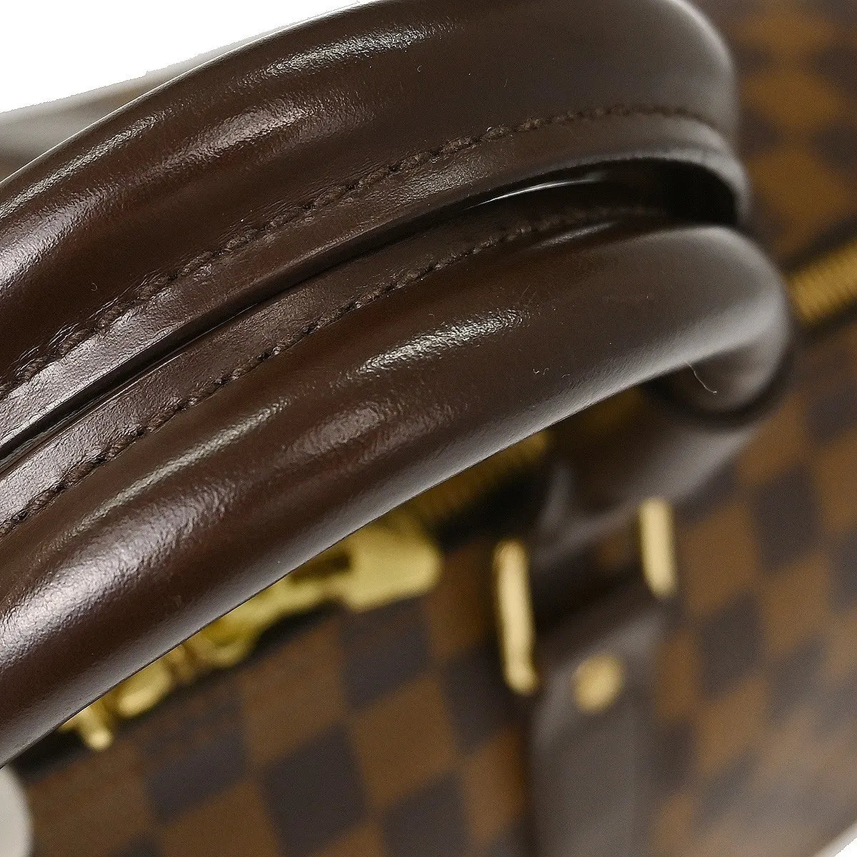 Louis Vuitton Keepall Damier Ebene, Brown, Canvas, Travel Bag
