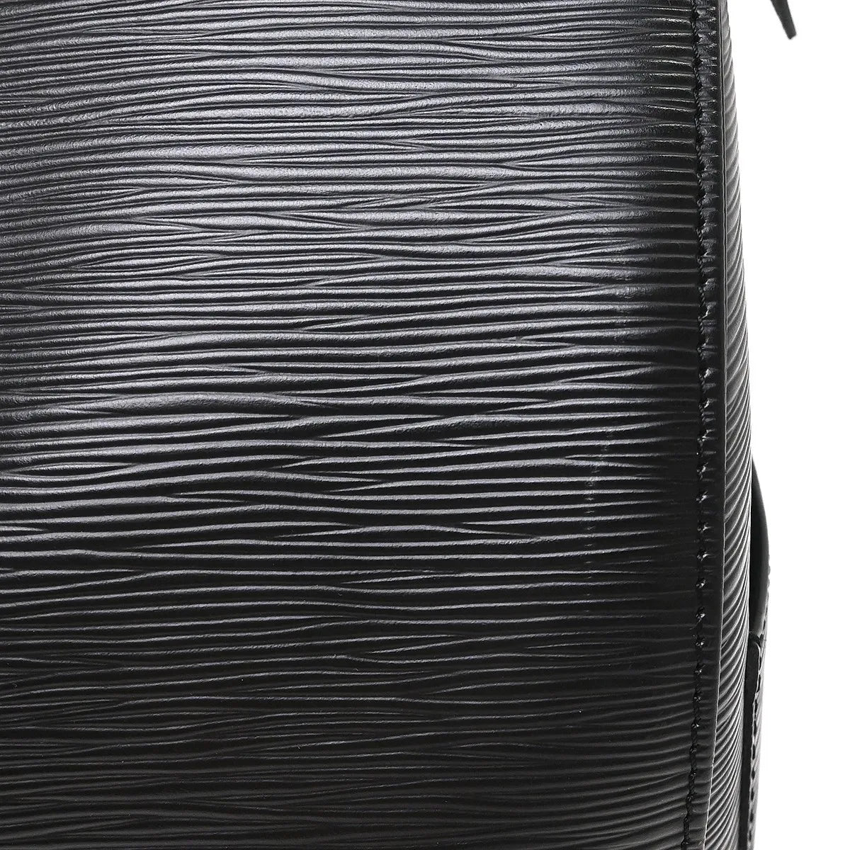 Louis Vuitton Keepall Epi, Black, Leather, Travel Bag