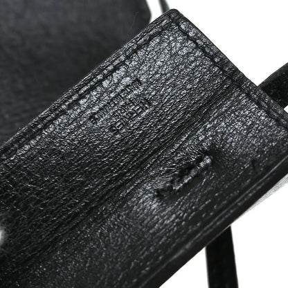 Hermes Onimaitou Leather, Black, Leather, Shoulder Bag
