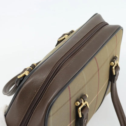 Burberry Nova check boston Canvas, Beige, Canvas, Handbag