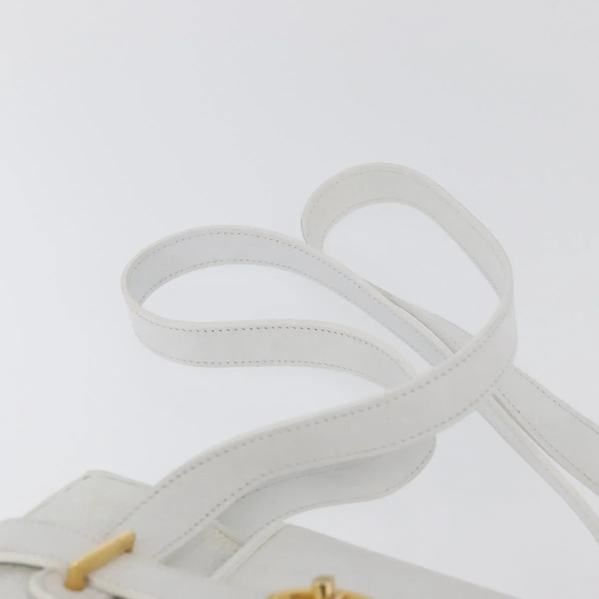 Christian Dior Vintage Leather, White_gold, Leather, Shoulder Bag