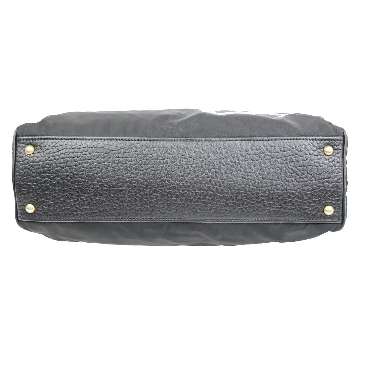 Prada Tessuto Tote nylon and leather, Black, Nylon, Handbag