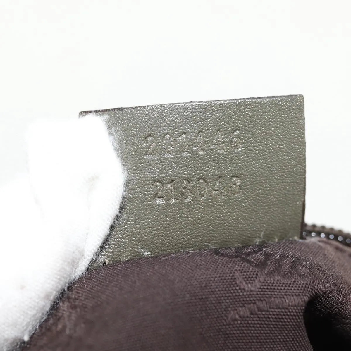 Gucci Zip Top Messenger GG Imprime, Khaki, Canvas, Shoulder Bag