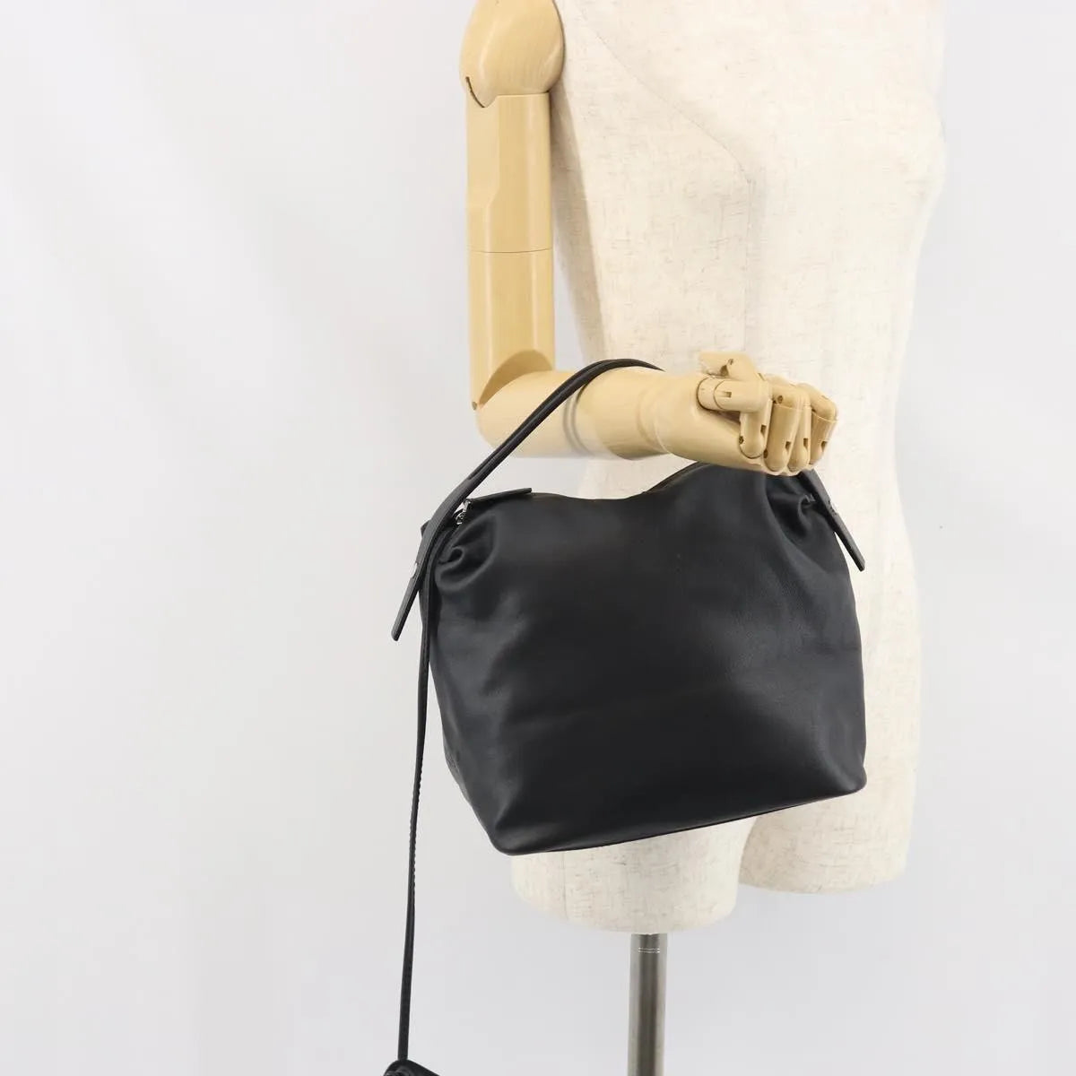 Loewe Vintage Leather, Black, Leather, Handbag