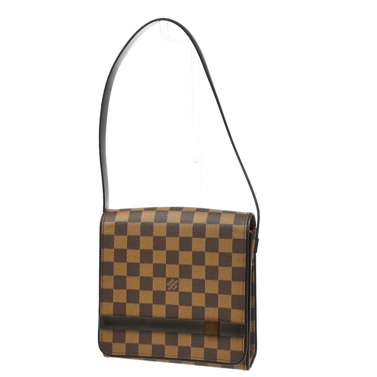 Louis Vuitton Tribeca Carre Damier, Brown, Canvas, Shoulder Bag
