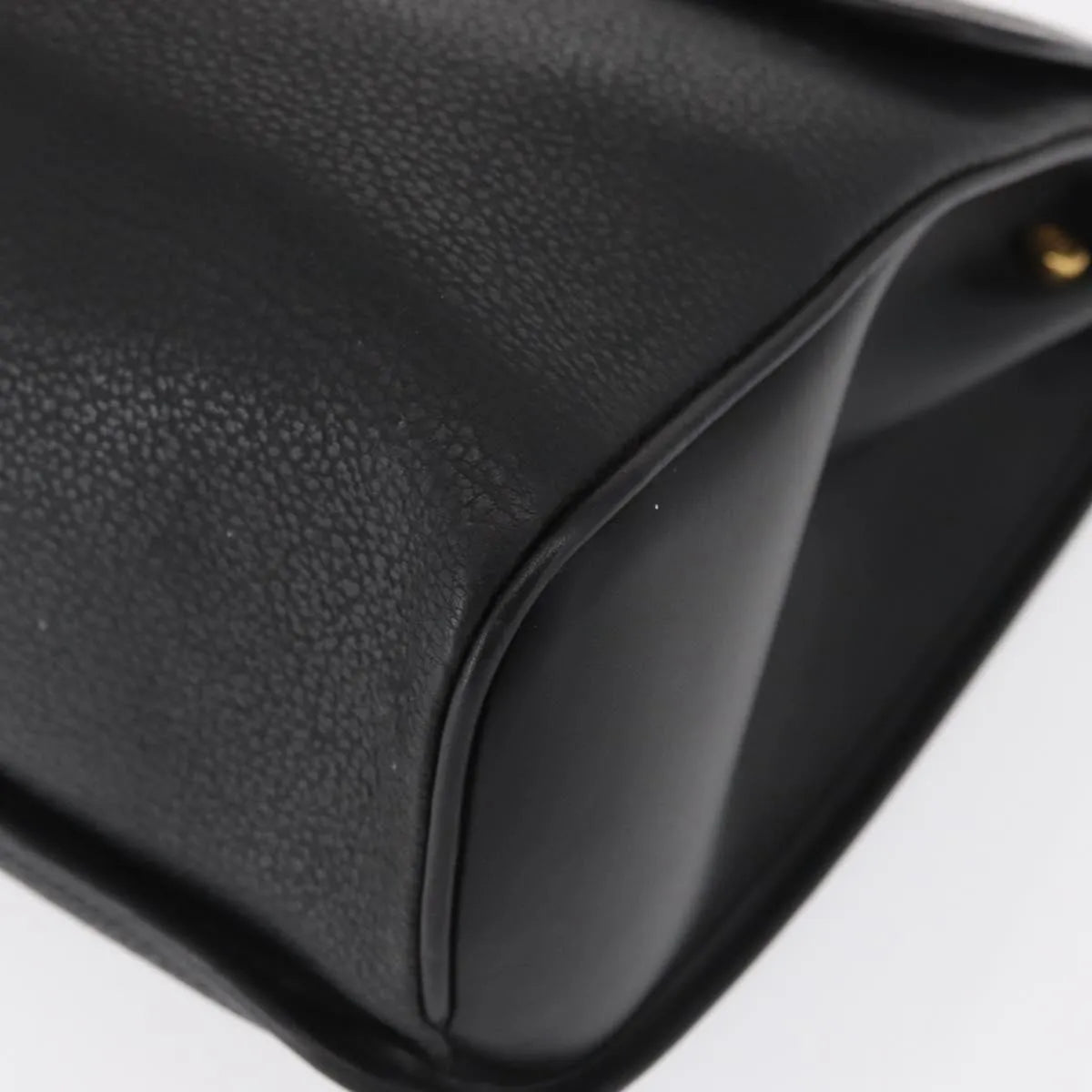Gucci Vintage Leather, Black, Leather, Handbag