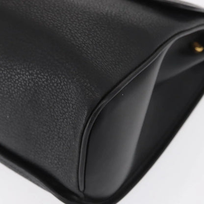 Gucci Vintage Leather, Black, Leather, Handbag