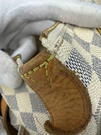 Louis Vuitton Totally Damier azur, White, Canvas, Shoulder Bag