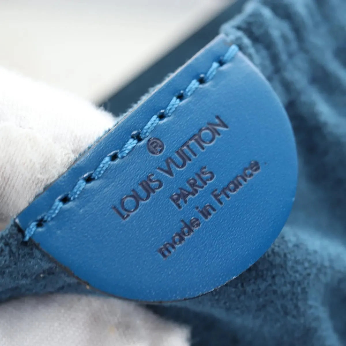 Louis Vuitton Nice Train Case Epi Leather, Blue, Leather, Handbag