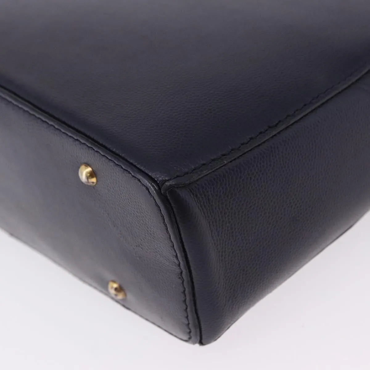 Celine Vintage Leather, Navy, Leather, Shoulder Bag