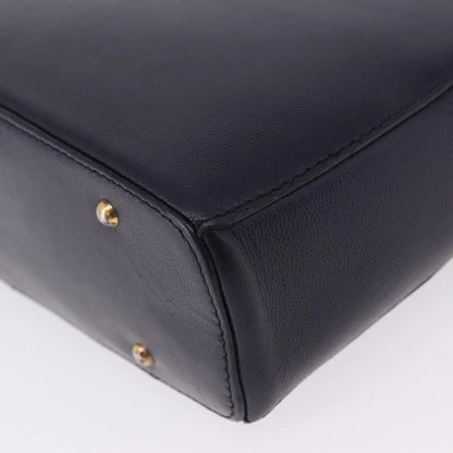 Celine Vintage Leather, Navy, Leather, Shoulder Bag