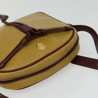 cartier Tasseled Must de Cartier Leather, Beige, Leather, Shoulder Bag