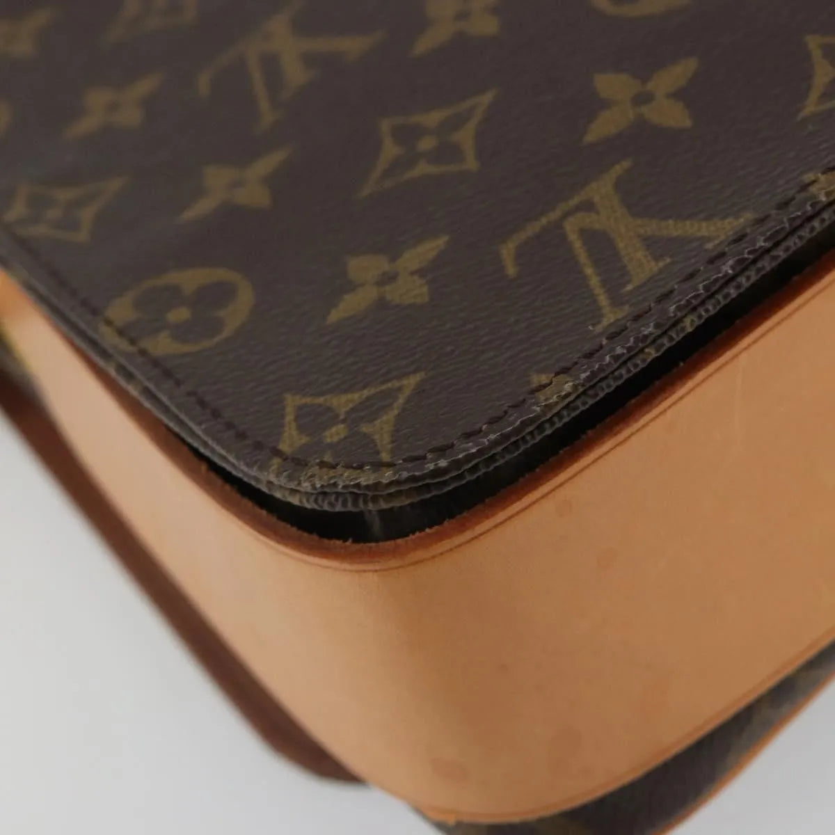Louis Vuitton Cartouchiere Monogram Canvas, Brown, Canvas, Shoulder Bag