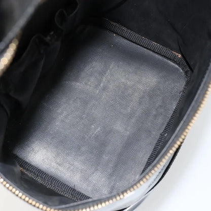 Chanel Vintage Timeless Cosmetic Case Patent, Black, Patent Leather, Handbag