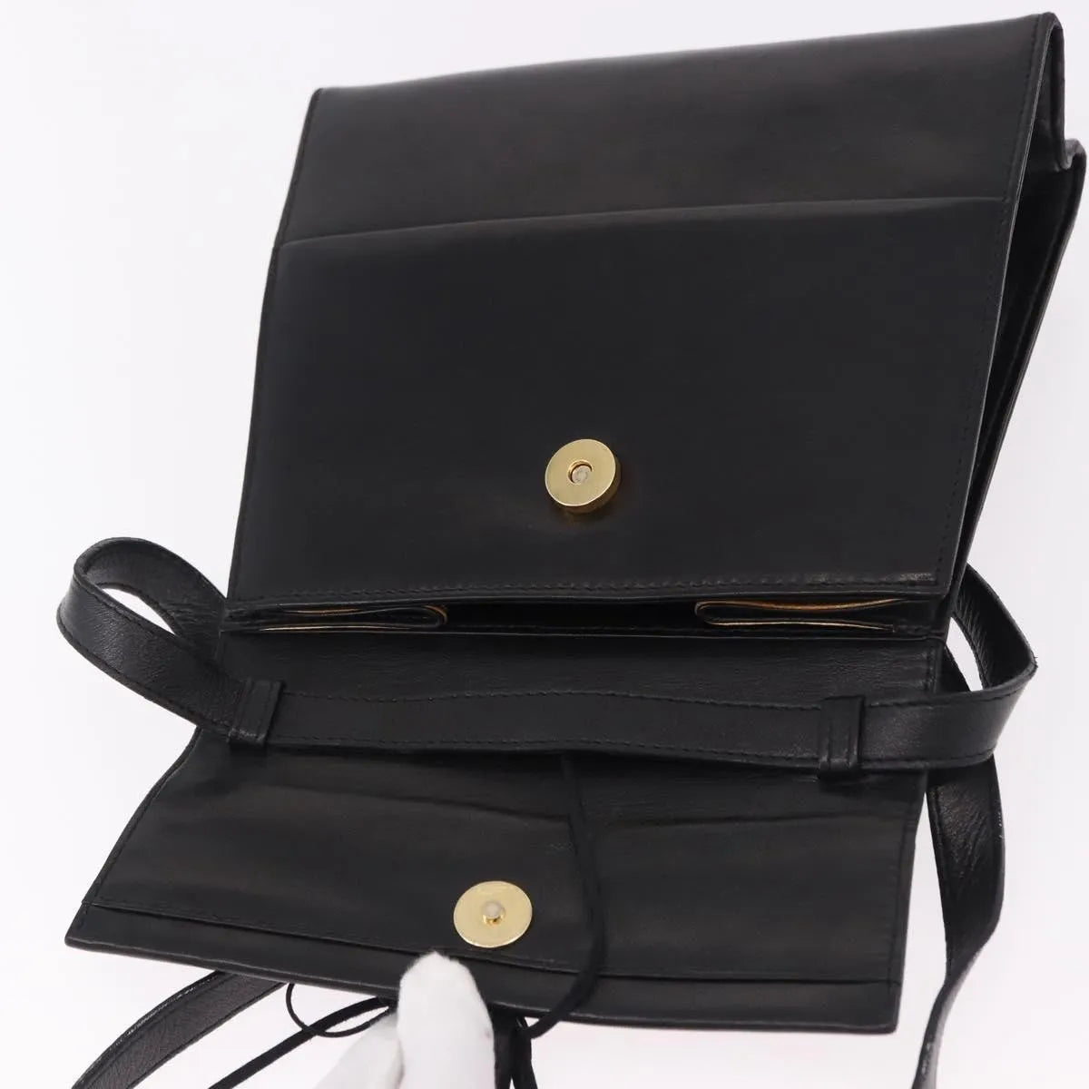 Salvatore Ferragamo Vintage Leather, Black, Leather, Shoulder Bag