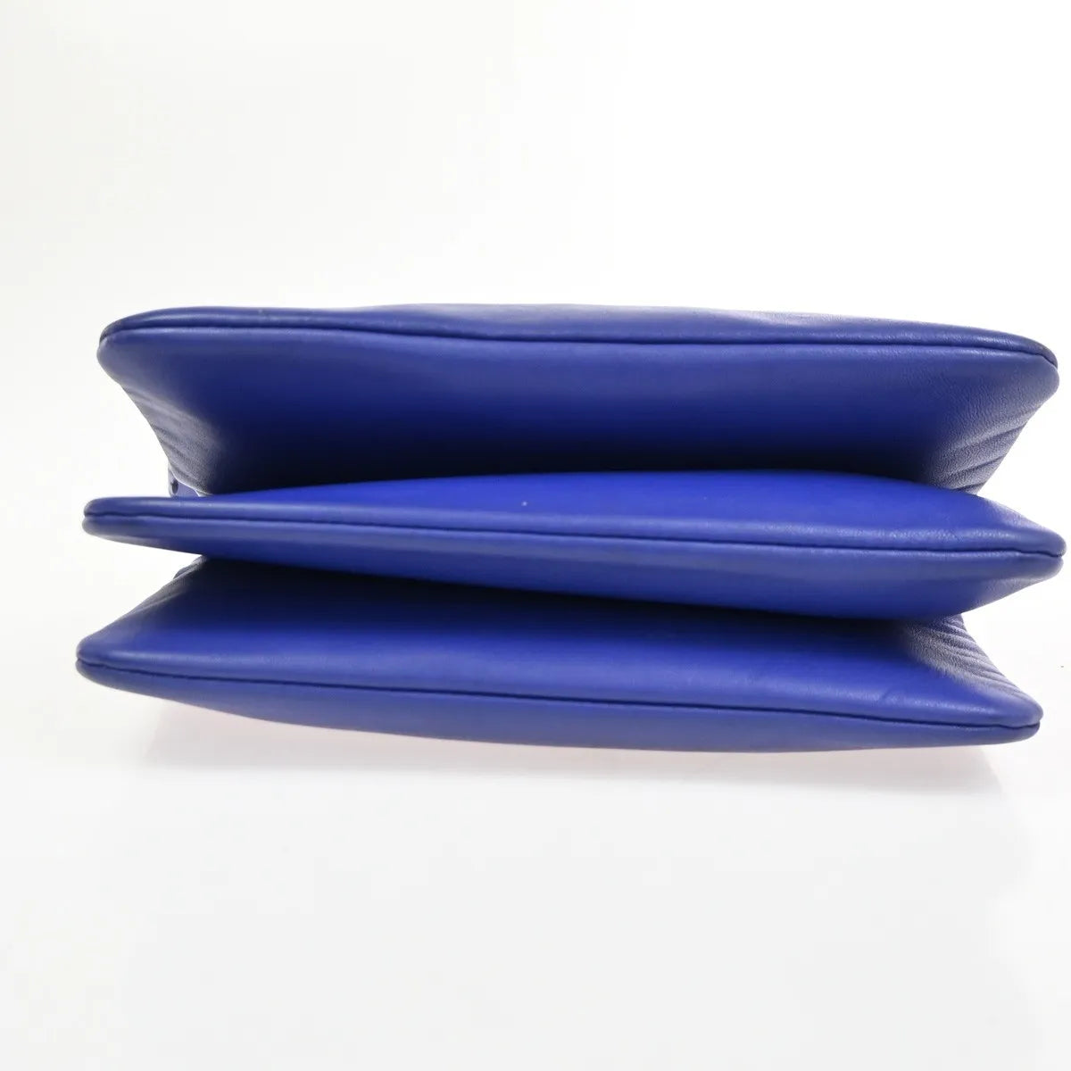Celine Trio Leather, Blue, Leather, Shoulder Bag