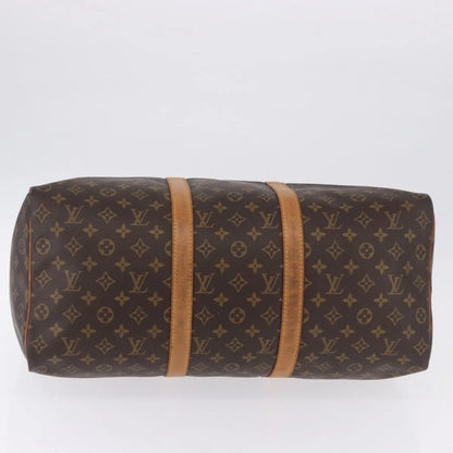 Louis Vuitton Keepall Monogram, Brown, Canvas, Travel Bag