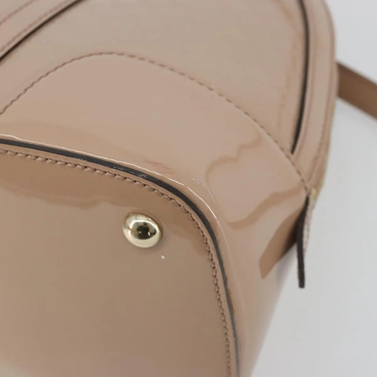 Gucci Nice Top Handle Microguccissima Patent, Beige, Patent Leather, Handbag