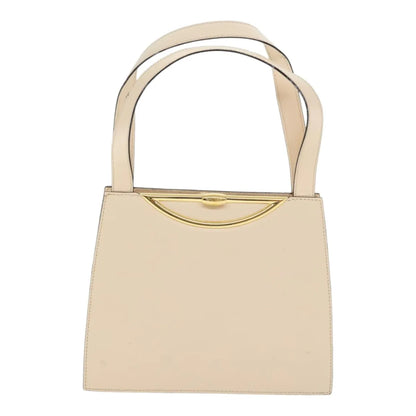 Celine vintage Leather, Ecru, Leather, Handbag