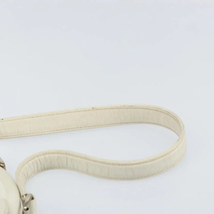Gucci Vintage Leather, White, Leather, Handbag