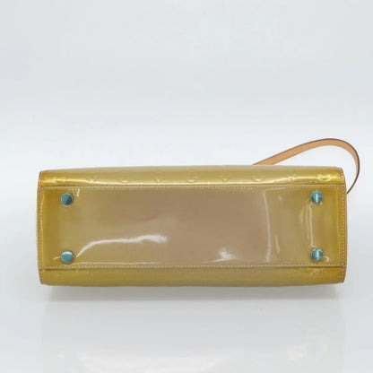 Louis Vuitton Brea Monogram Vernis, Beige, Patent Leather, Handbag