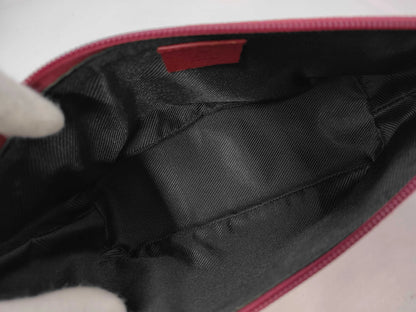 Gucci D-Ring Shoulder Bag (Outlet) GG Canvas, Pink, Canvas, Shoulder Bag