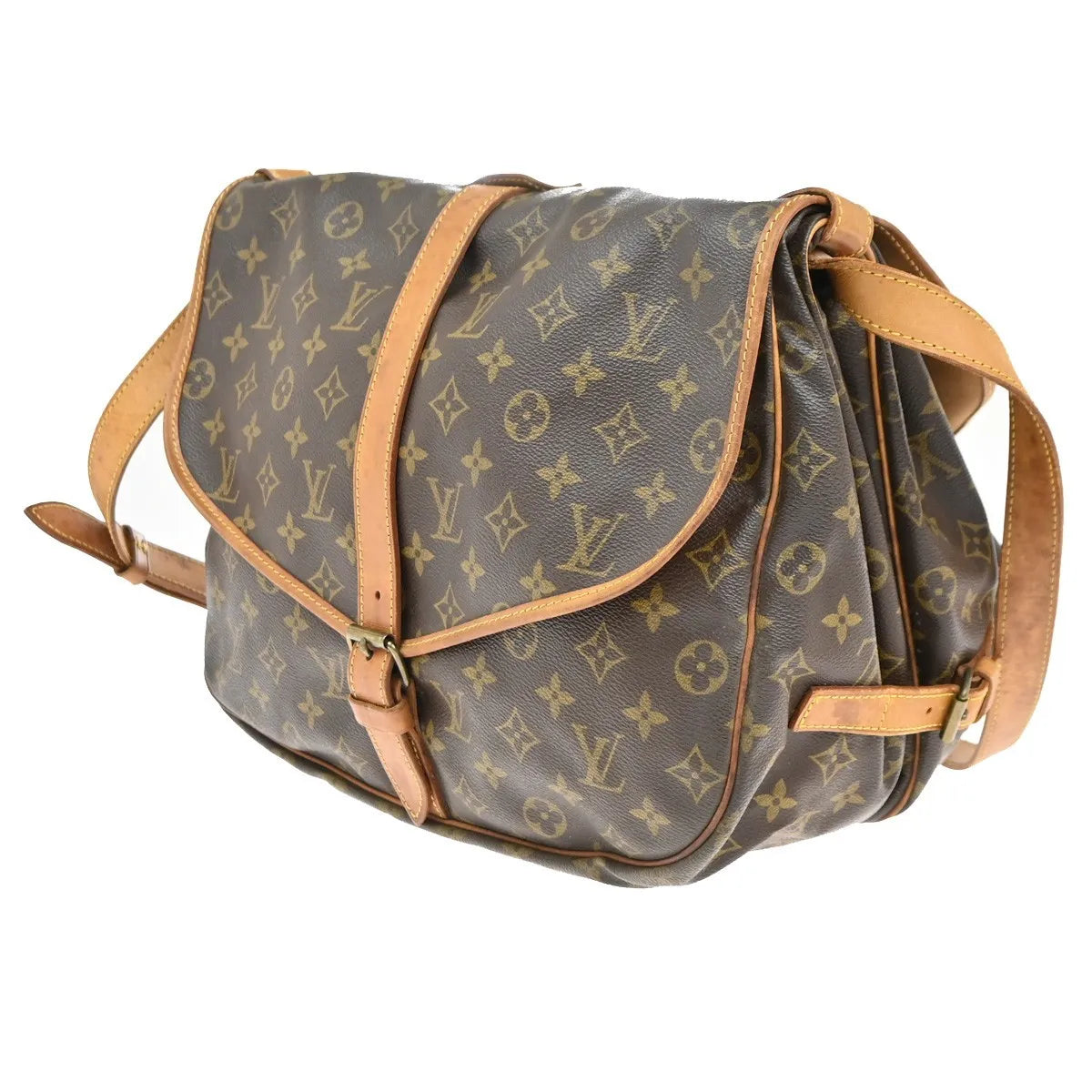 Louis Vuitton Saumur Monogram Canvas, Brown, Canvas, Shoulder Bag