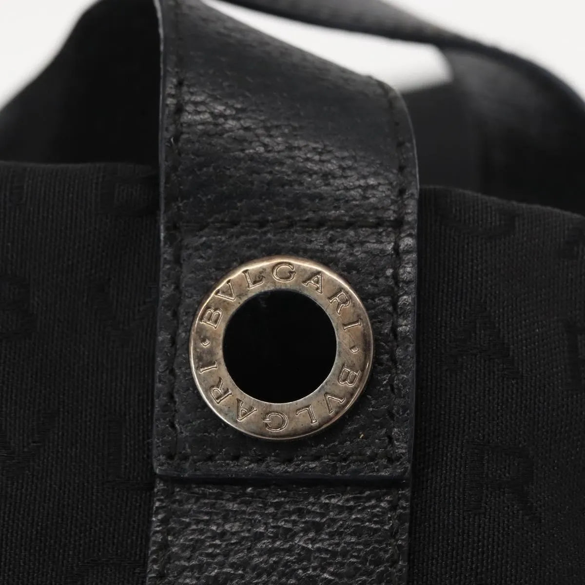 Bvlgari Logomania Canvas, Black, Canvas, Tote Bag